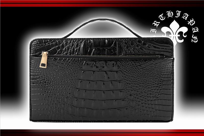 クロコ セカンドバッグ 黒 カバン メンズ 鞄 派手 オラオラ ヤクザ