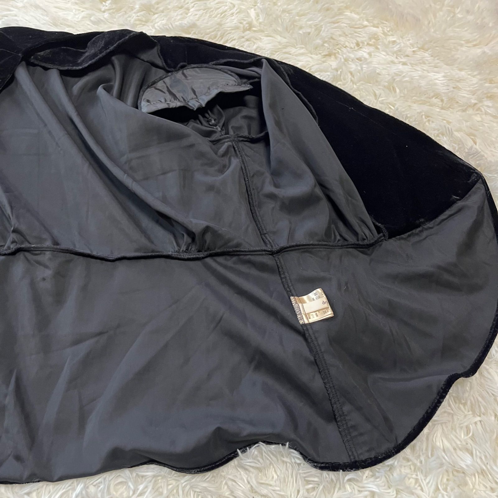 anuke アンヌーク Gather velour blouse ギャザーベロアブラウス 2way 