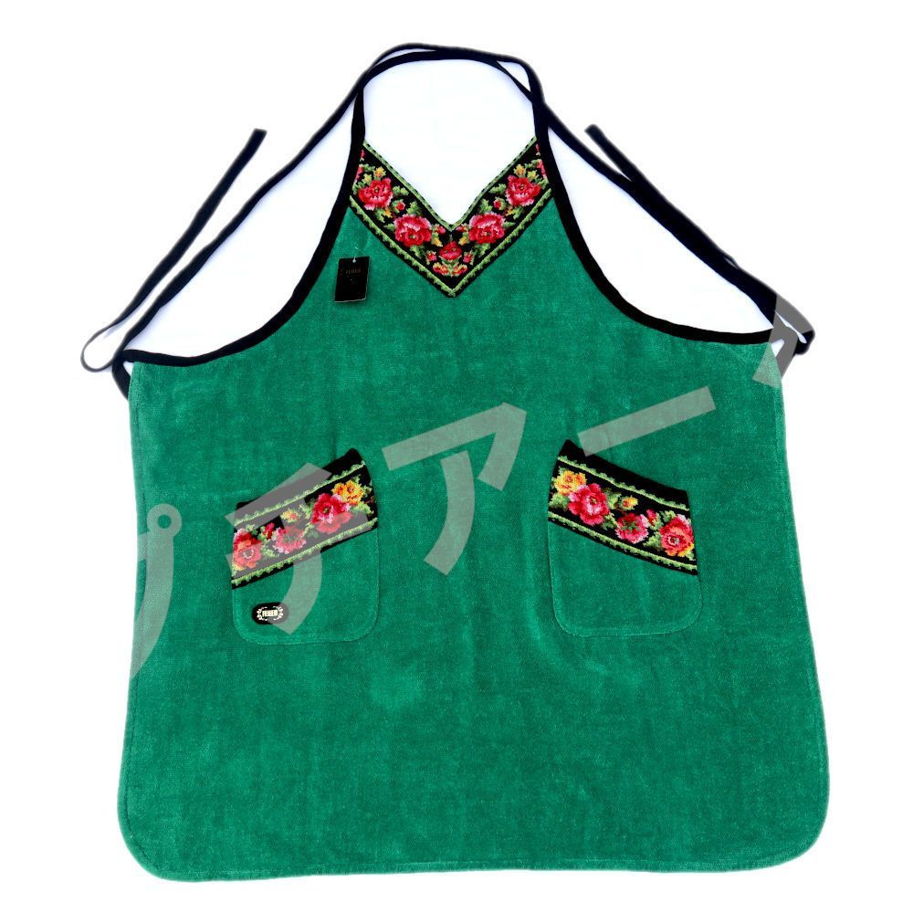 FEILER フェイラー エプロン FEILER エプロン 花柄 青系 新品 希少