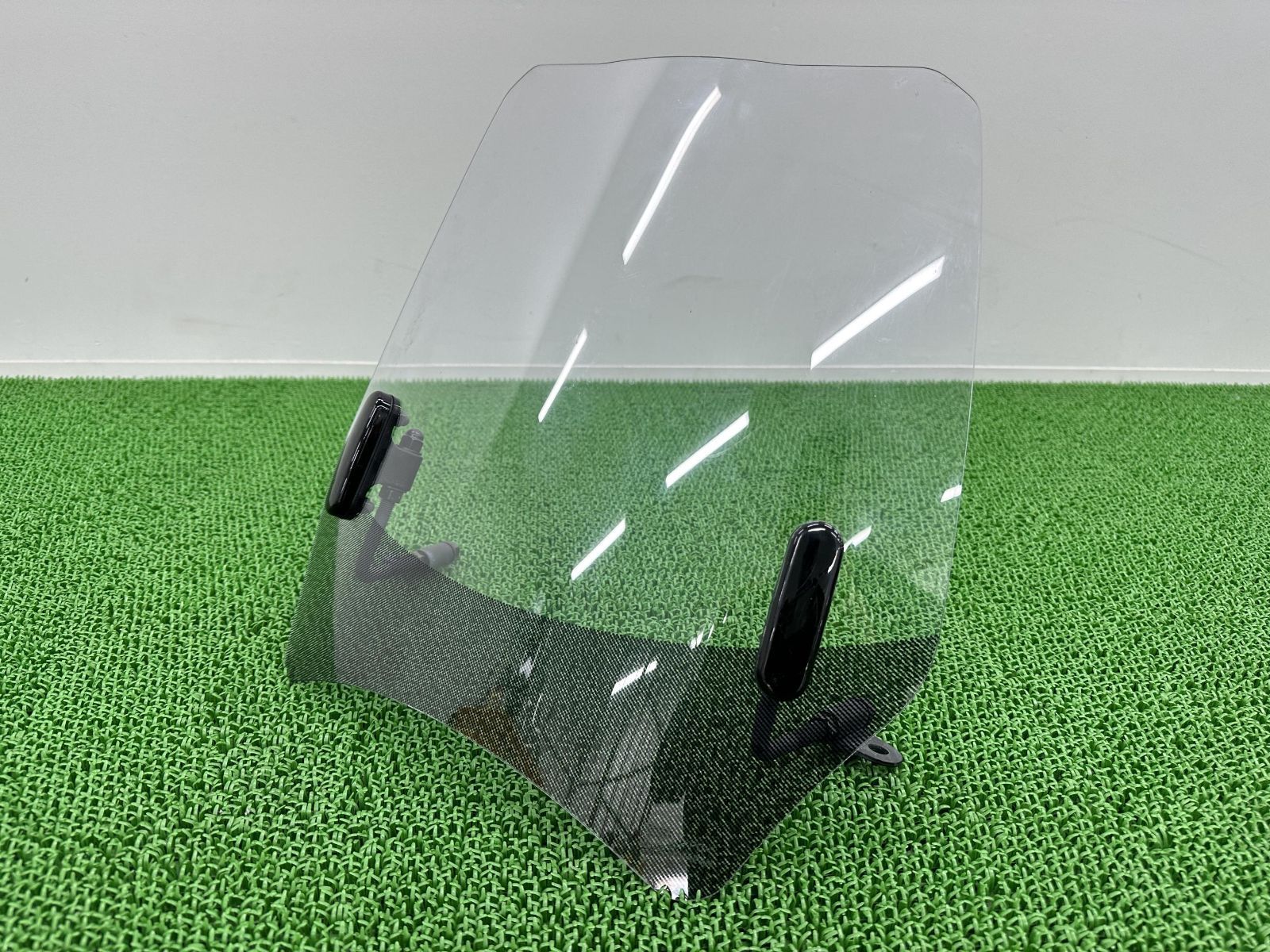 旭風防製アドレス125 スクリーン 社外 中古 バイク 部品 DT11A AF アサヒ風防 クリアウインドシールド 割れ欠け無し バイザー