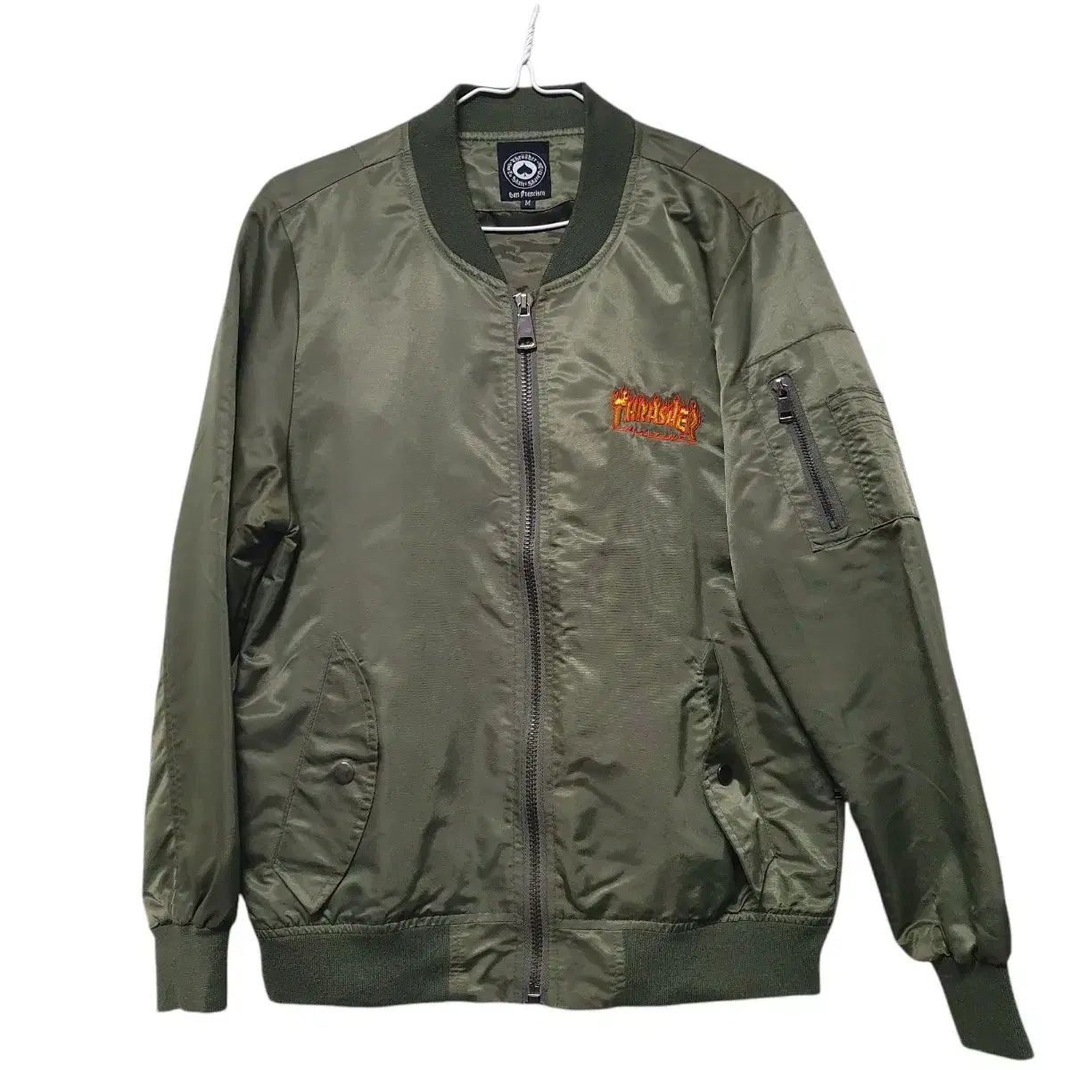 THRASHER(スラッシャー) THRASHER ボンバージャケット カーキ M