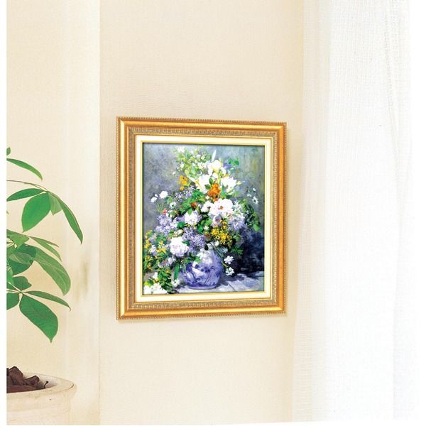 名画額縁/フレームセット ルノワール 「花瓶の花」 670×595×38mm