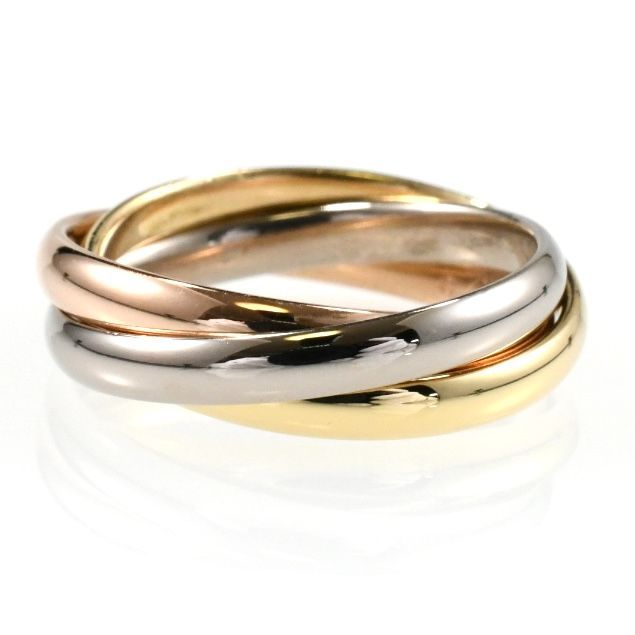 【Cartier】トリニティ リング 3ゴールドカラー ラージモデル Cartier Trinity 3 Ors Large Model リング Size 52｜Galerie