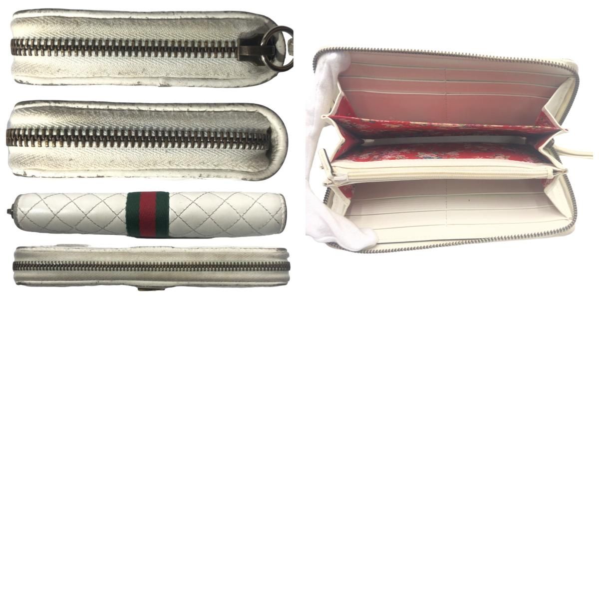 GUCCI グッチ シェリーライン ダブルG キルティング ホワイト 白 