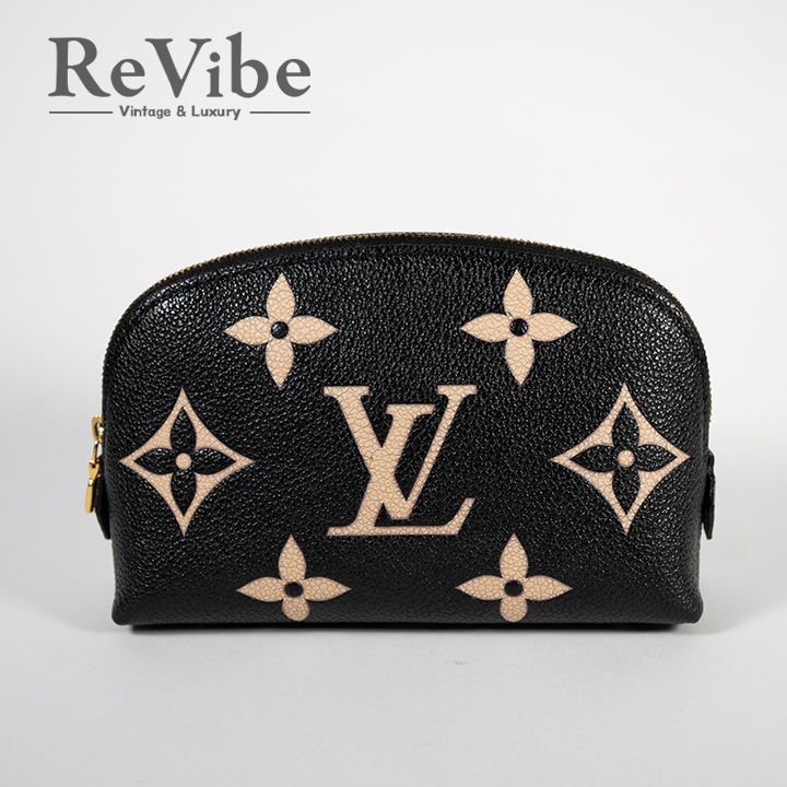 LOUIS VUITTON ルイヴィトン アンプラント ポシェットコスメティックPM ブラック系 バイカラー M59086 レディース コスメポーチ 化粧ポーチ 小物入れ RFID
