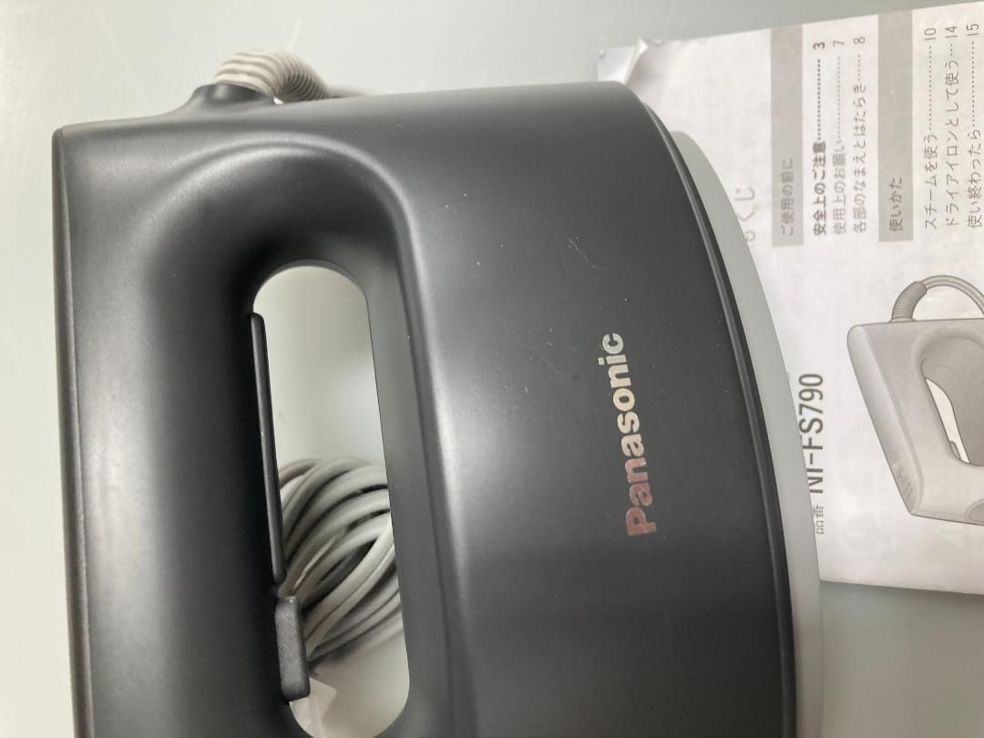 パナソニック スチーマー スチームアイロン カームブラック NI-FS790-K