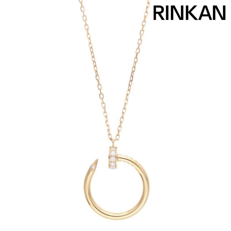 カルティエ  ジュストアンクル JUSTE UN CLOU NECLACE K18PGダイヤモンドネックレス メンズ