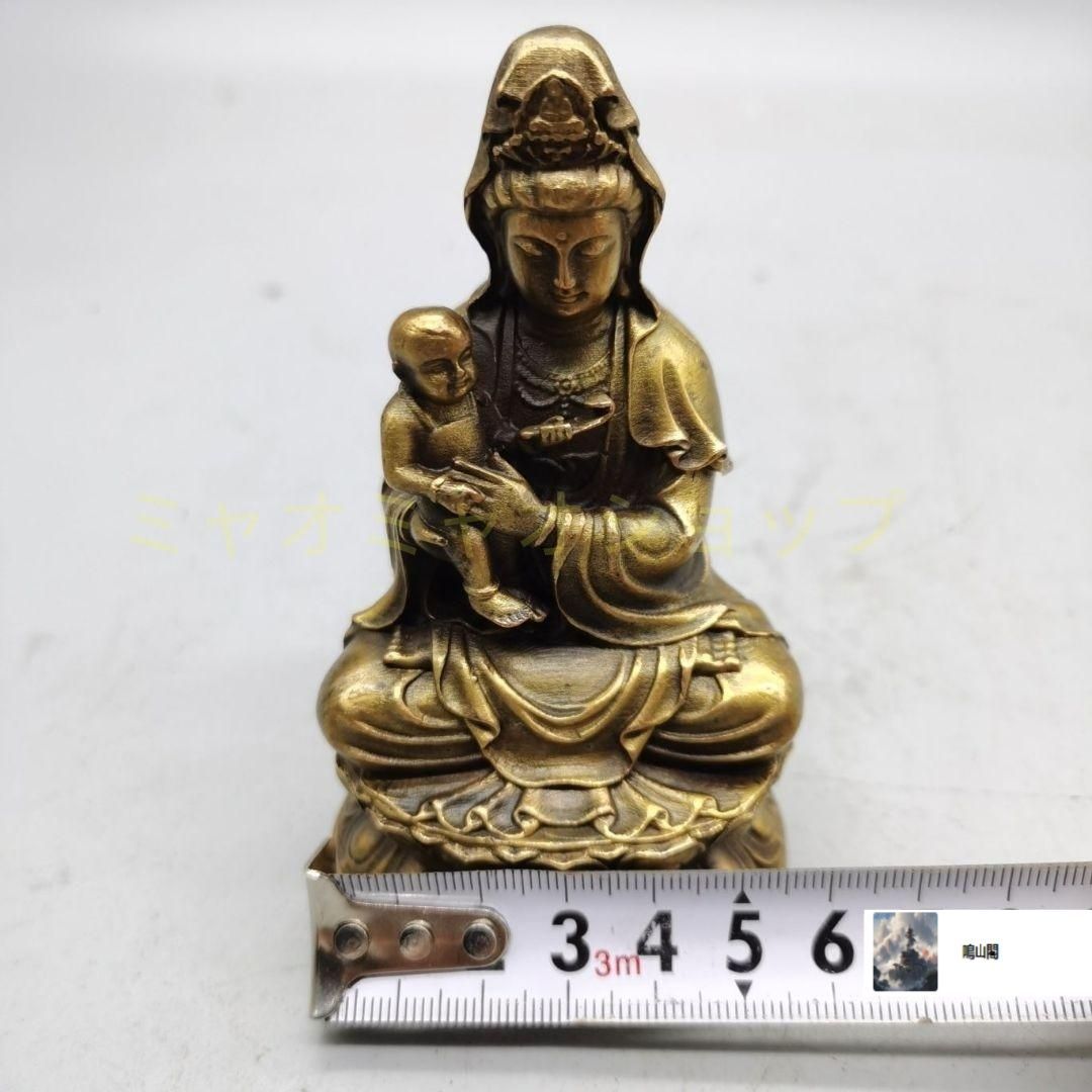 銅器 仏教美術 送子観音菩薩 工芸品美術品 置物 仏教美術 仏像 送 仏教