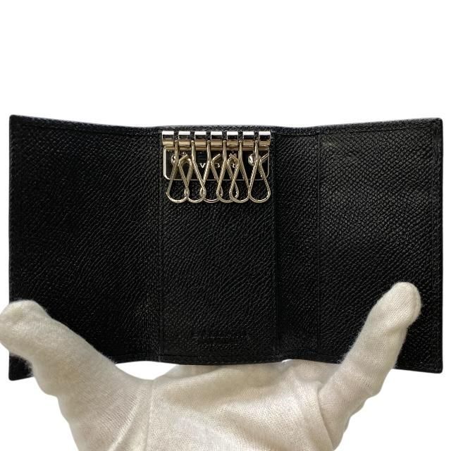美品】BVLGARI ブルガリ 288156 6連 キーケース ロゴクリップ レザー