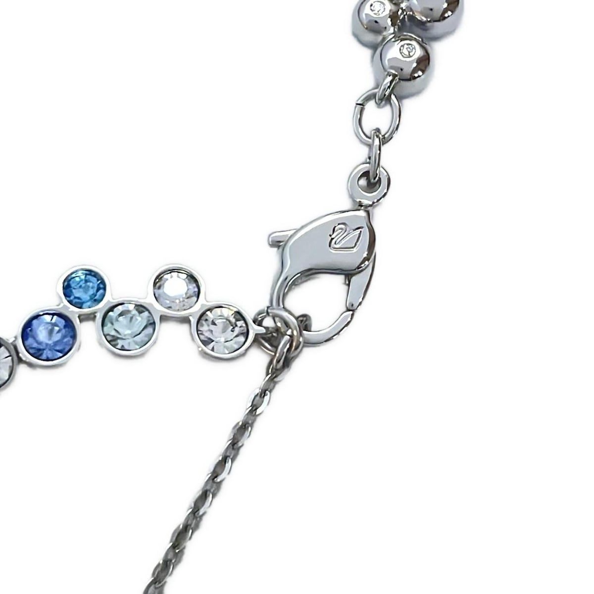 【美品】スワロフスキー　ブレスレット　ブルー　シルバー　Swarovski 新品未使用 SWAROVSKI スワロフスキー ブレスレット シルバー