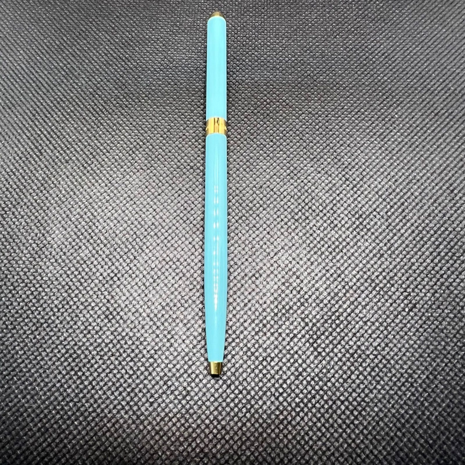 Tiffany&Co. ティファニー ツイスト式 ボールペン ゴールド ブルー