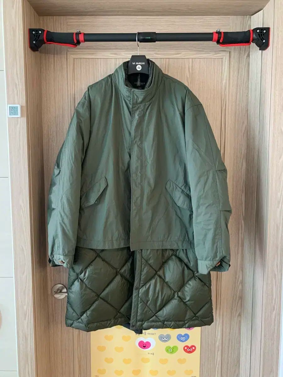 EASTLOGUE 探検家 フィッシュテールパーカー ダウンジャケット ダウン ロング パーカー L 3 レイヤー