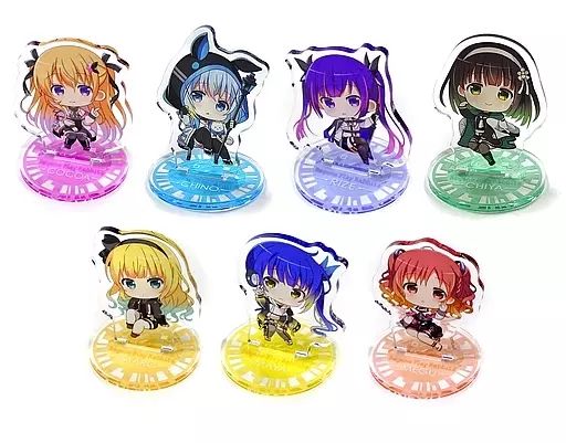 アクリルスタンド アクリルパネル 全7種セット ご注文はうさぎですか? Regene Play Rabbits ブラインドSDアクリルスタンド Regene Play Rabbits SD