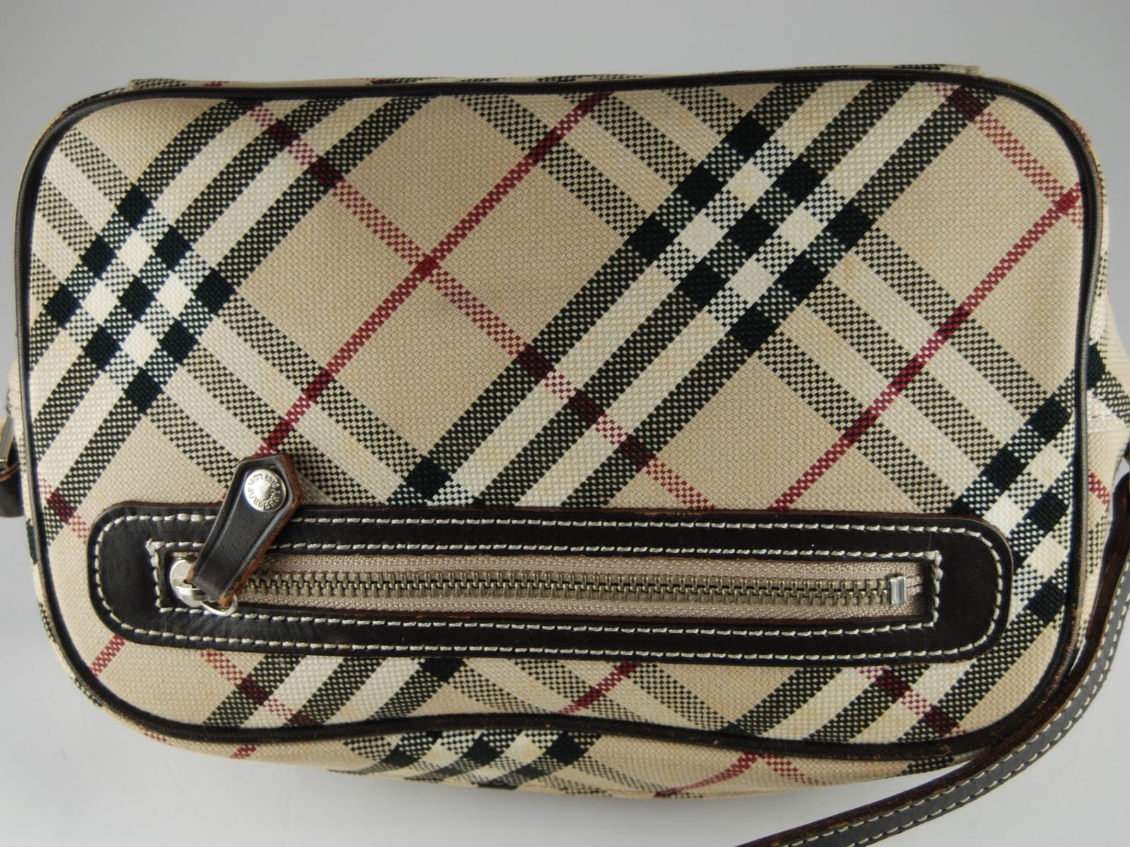 バーバリーブルーレーベル ショルダーバッグ ノバチェック レザー斜めがけ USED/B】BURBERRYバーバリーブルーレーベル ノバチェック
