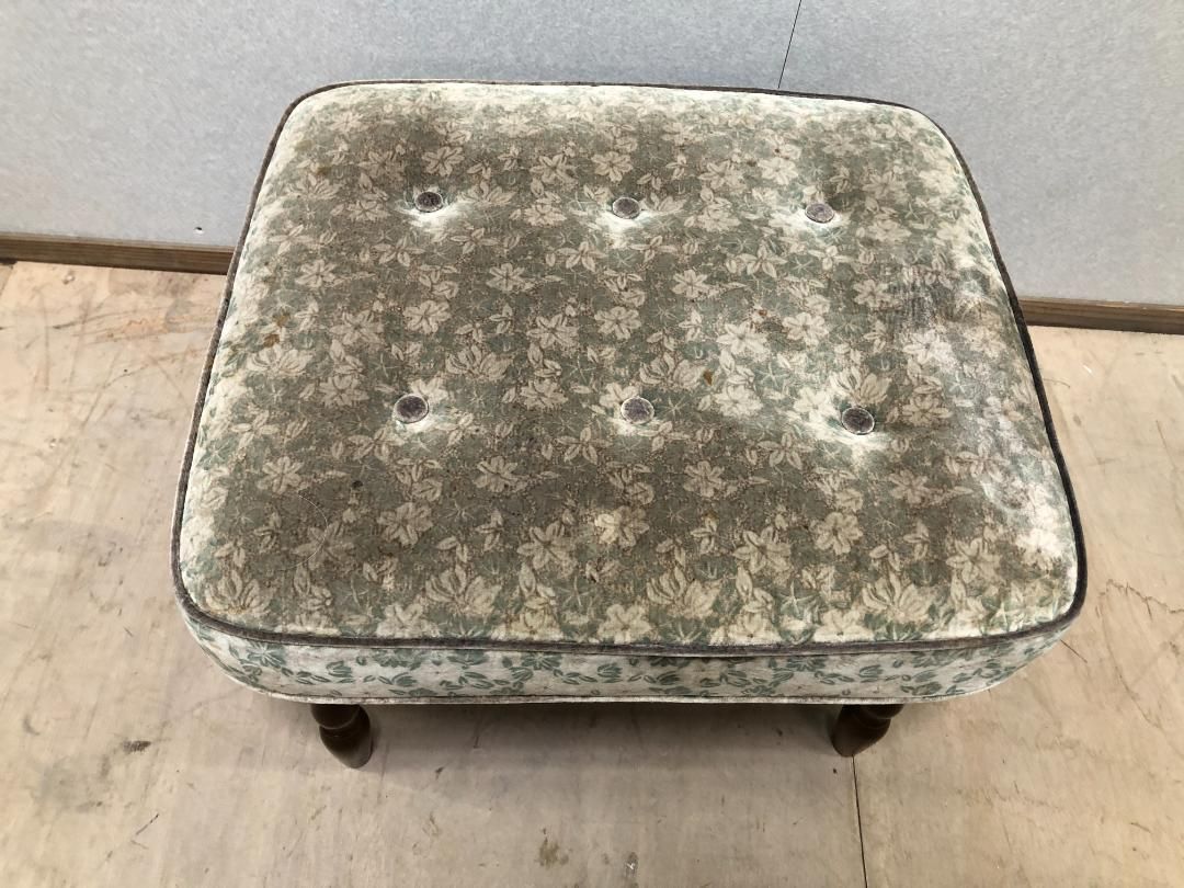 ヴィンテージ カリモク コロニアルシリーズ オットマン スツール