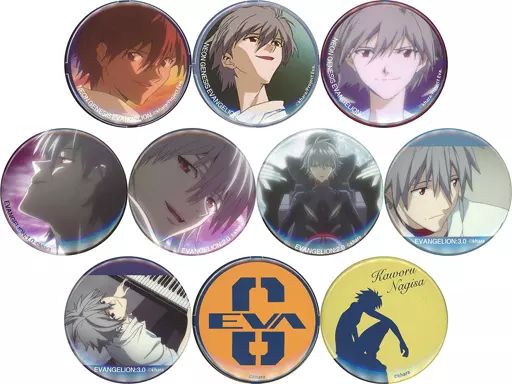 バッジ・ピンズ　全10種セット 「EVANGELION カヲルバッジコレクション」 EVANGELION STORE限定 中古】バッジ・ピンズ 全10種セット 「EVANGELION カヲルバッジ