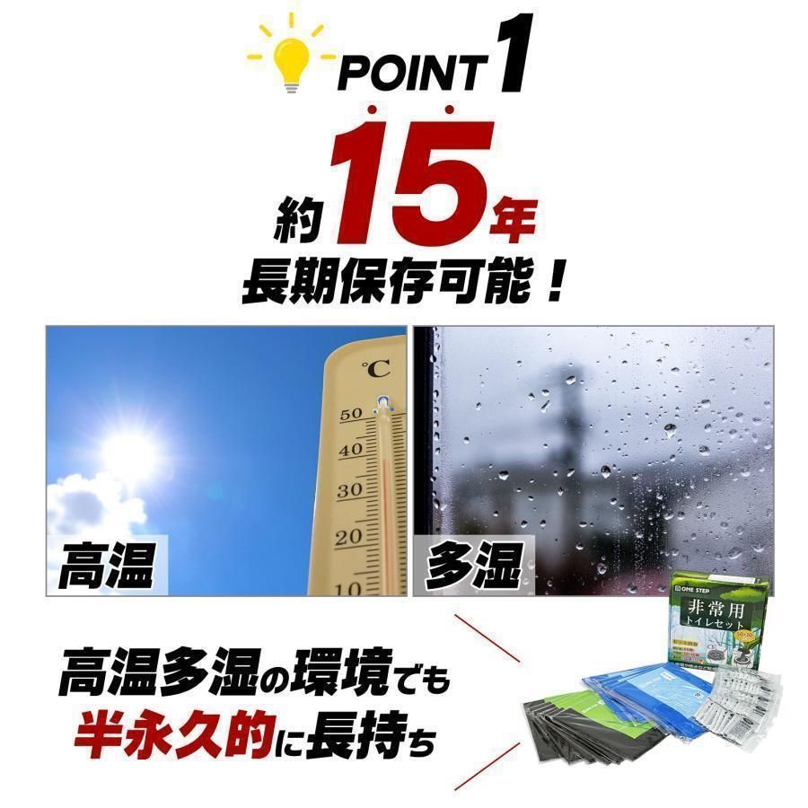 トイレセット180回分3個セット凝固剤付き