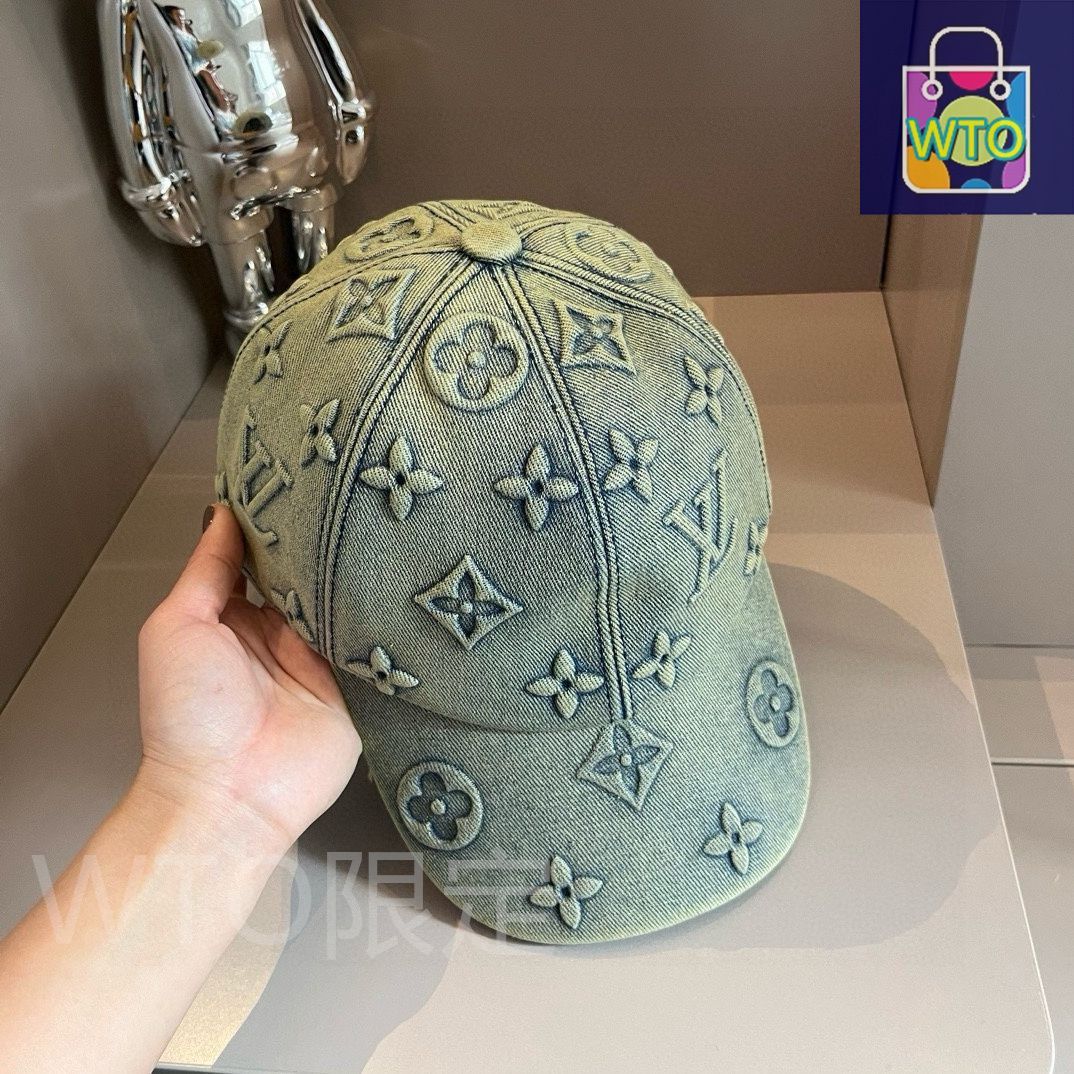 LV（ルイ・ヴィトン） クラシックなデニム プレス ベースボール