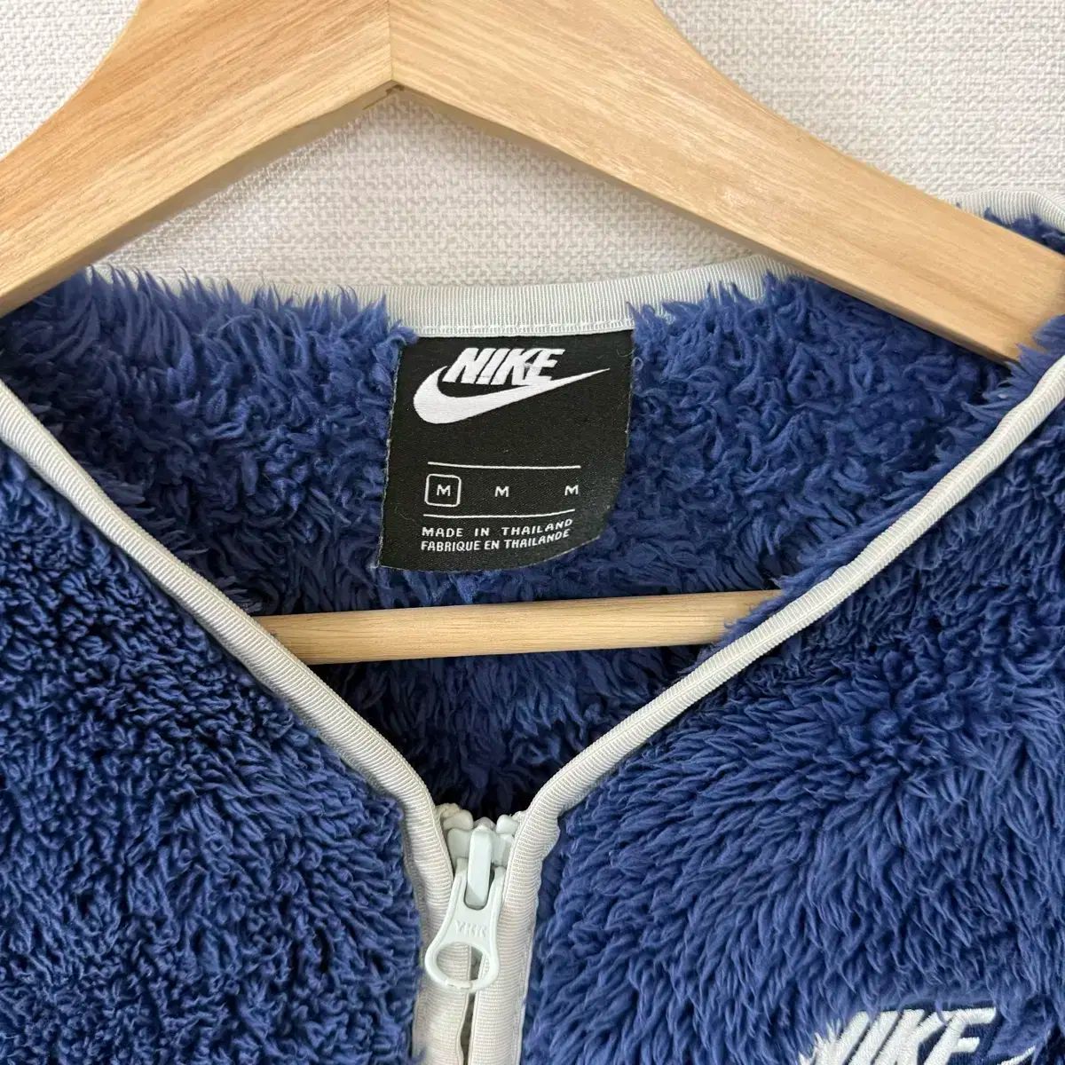 M 新木 シェルパ プラシ天 フリース ネイビー