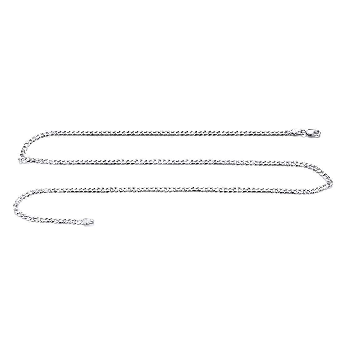 喜平チェーン U7 ネックレス レディース 3mm 55cm シルバー925 金属アレルギー対応 [Ｕ∞７∞Ｕ７] 細い シンプル カジュアル 男女兼用 アクセサリー