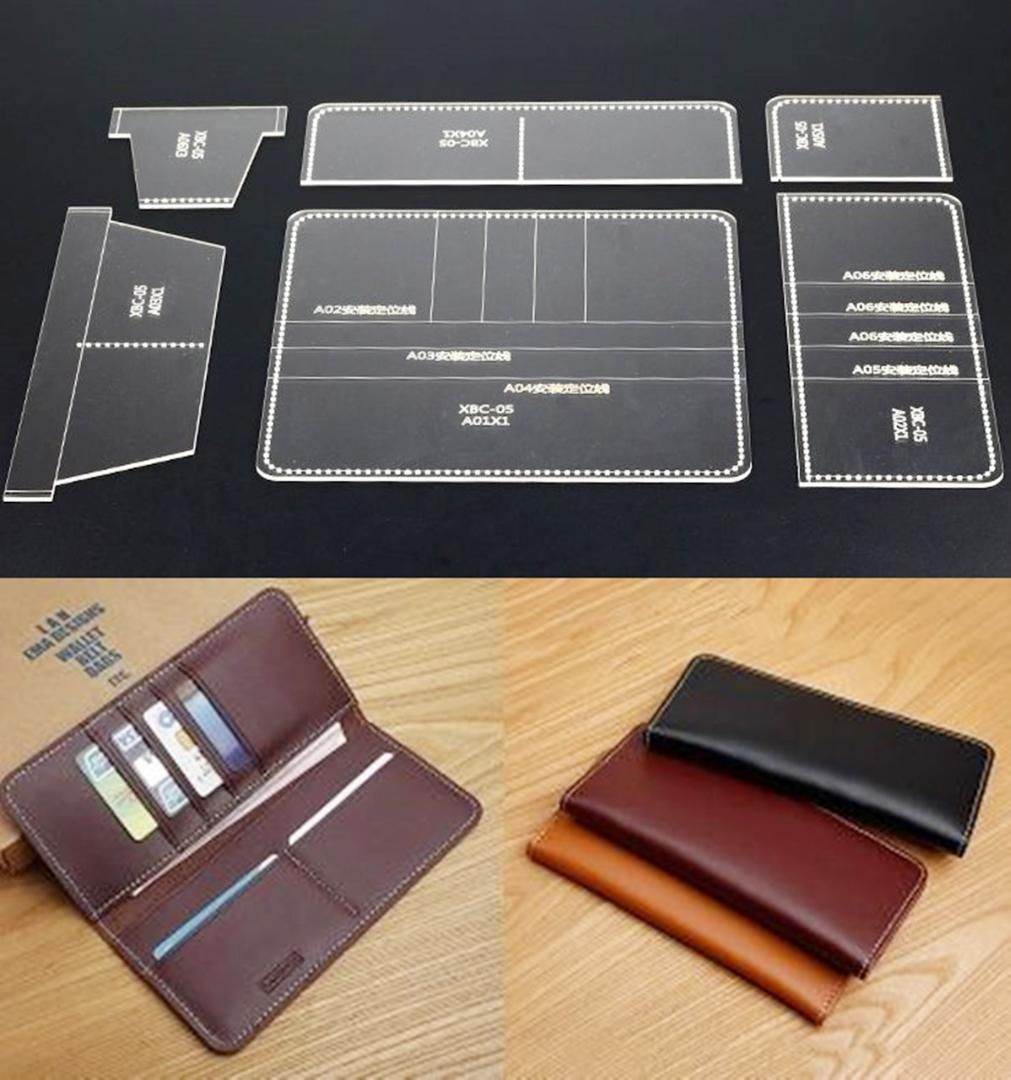レザークラフト長財布　唐草 楽天市場】【図案】ロングウォレット片面用唐草アリゾナスタイル