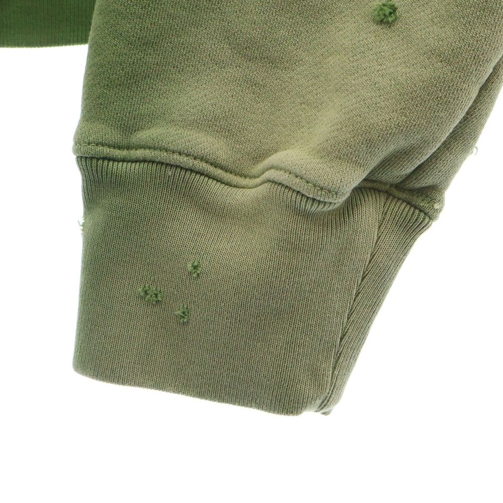 AMIRI (アミリ) ショットガン加工ジップ スウェットパーカー フロント