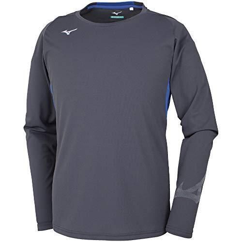 ミズノ(MIZUNO) ソーラーカット 長袖Tシャツ 32MA8630 メンズ ブラック/ソーダライト 2XLサイズ