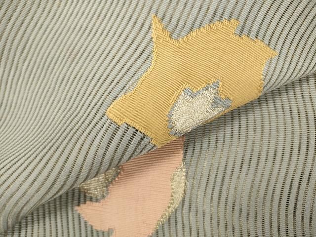 平和屋着物＊夏物 八寸名古屋帯 草花 金糸 正絹 逸品 DAAY2926op 平和屋