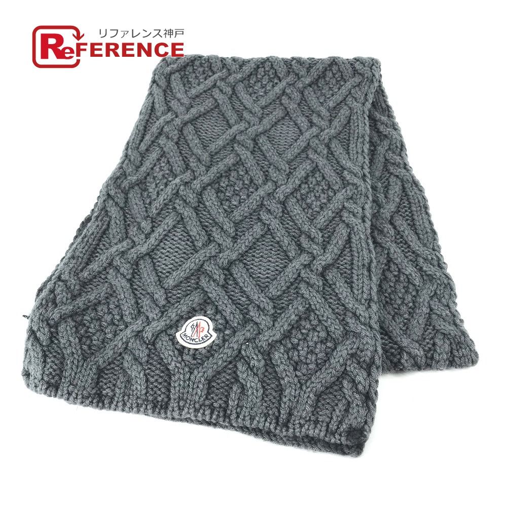 MONCLER モンクレール マフラー ロゴ ウール - メルカリ