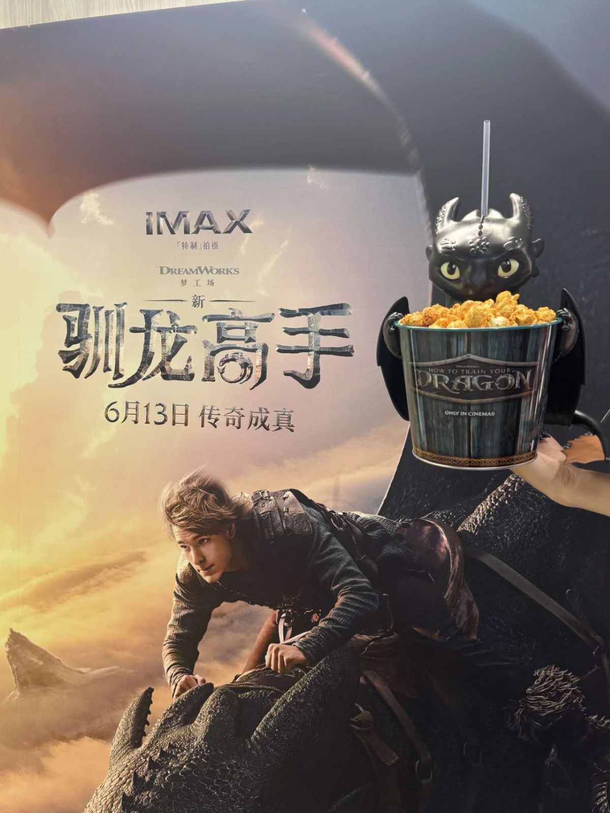公開前入手❗️海外限定正規ライセンス品ヒックとドラゴントゥースポップコーンバケット 海外シアター限定 ヒックとドラゴン トゥース ポップコーン
