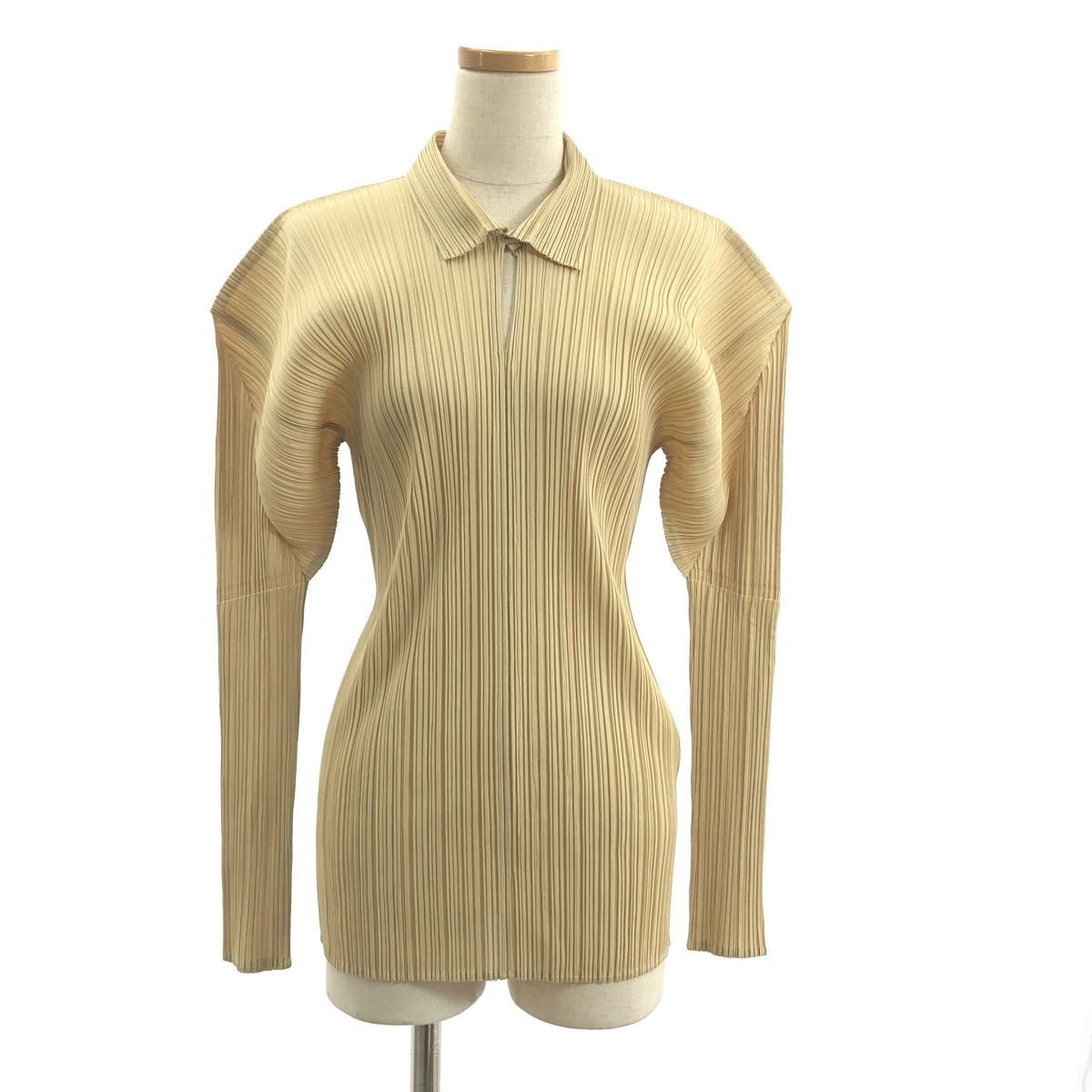 PLEATS PLEASE 襟付きシャツ PLEATS PLEASE プリーツプリーズ 襟付きプルオーバーブラウス