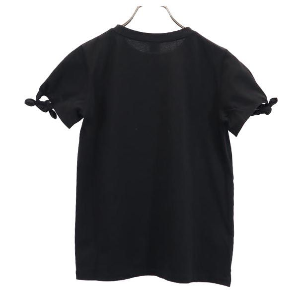 新品 Ron Herman ロンハーマン ナンバリング シャツ ロンT XS 黒 ロンハーマン 日本製 袖リボン 半袖 Tシャツ XS 黒 Ron Herman