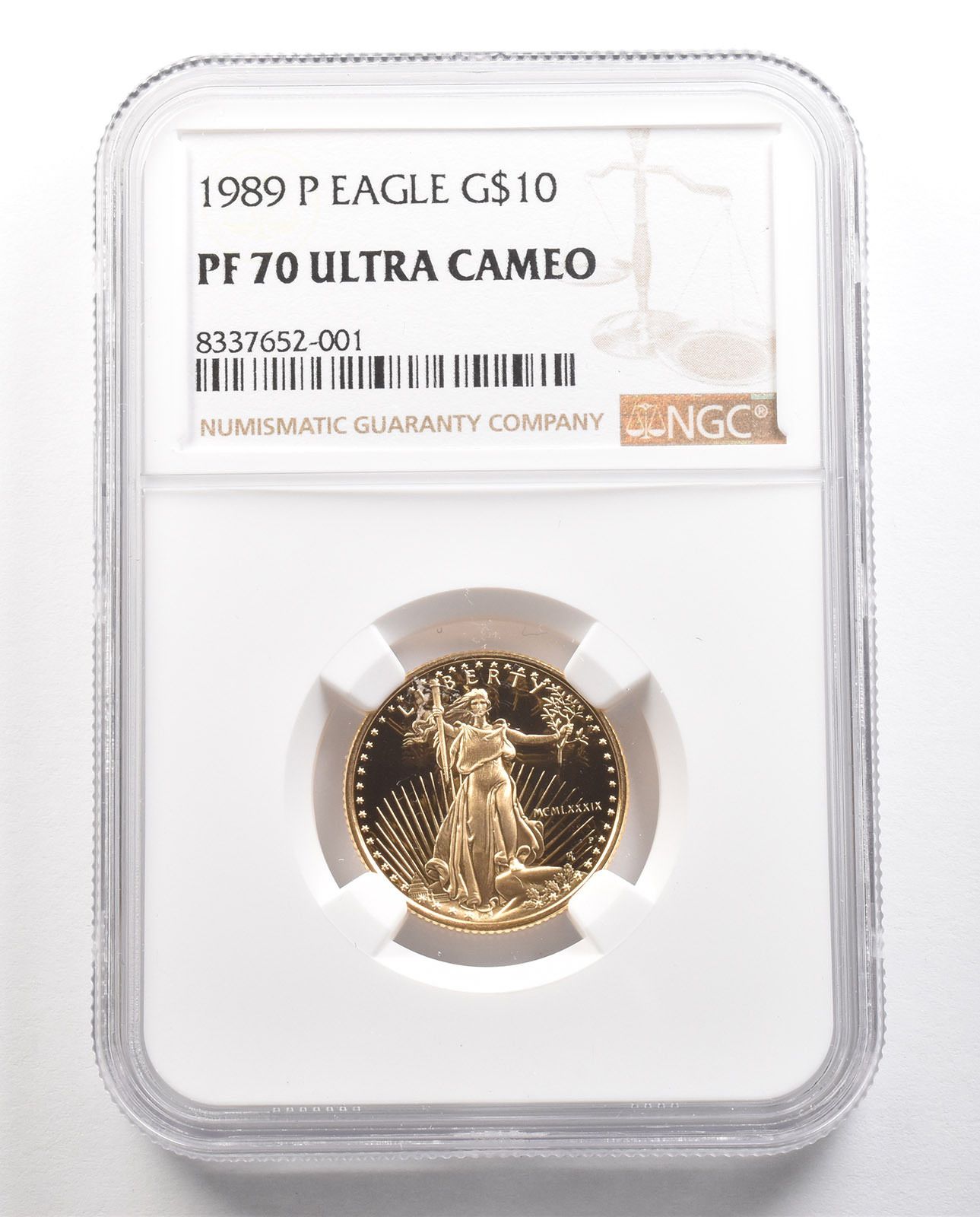 1989P 10ドル アメリカン ゴールド イーグル 1|4オンス 0.25オンス ゴールド PF70 UCAM NGC *6480