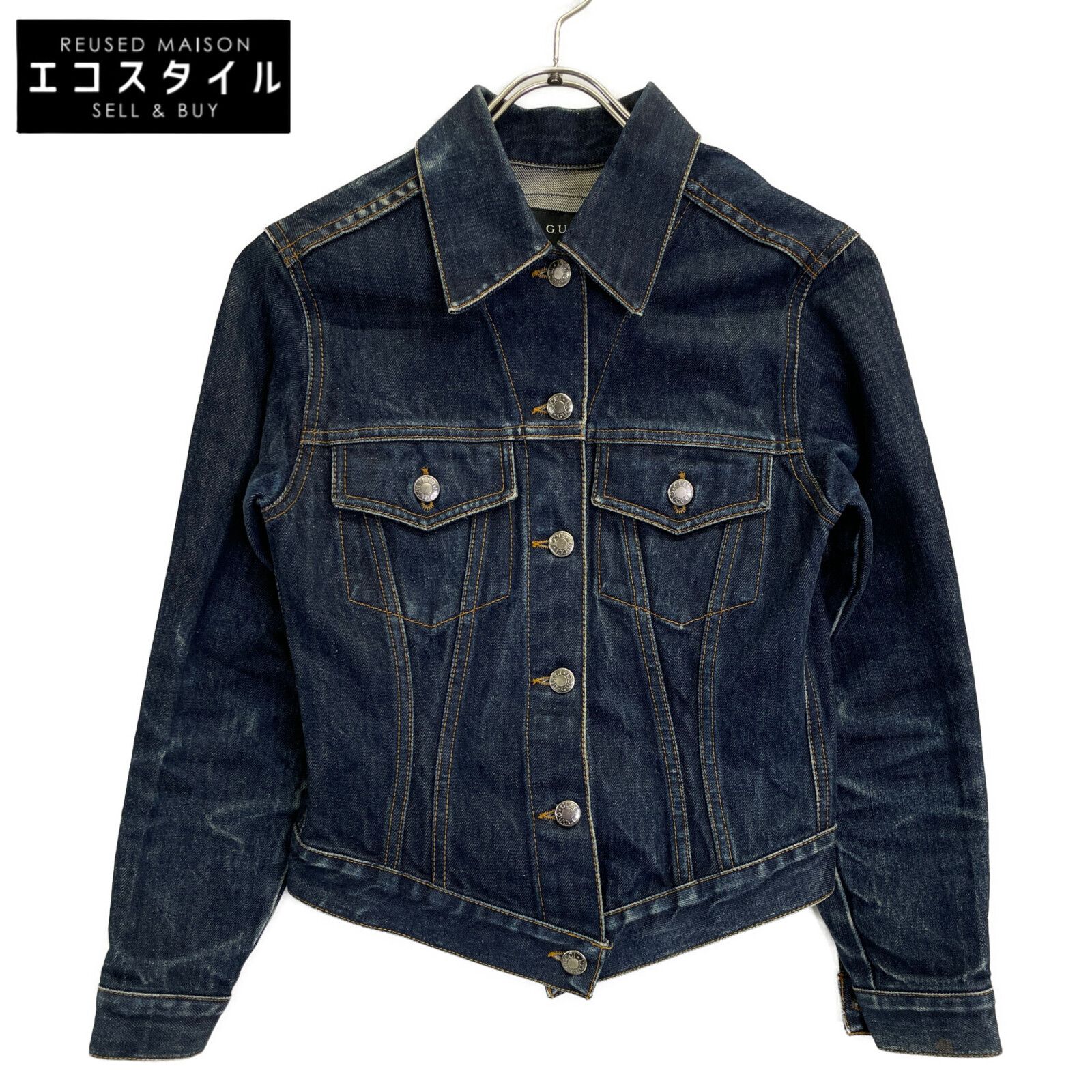 GUCCI グッチ 207-1164ー7183 インディゴジャケット 38