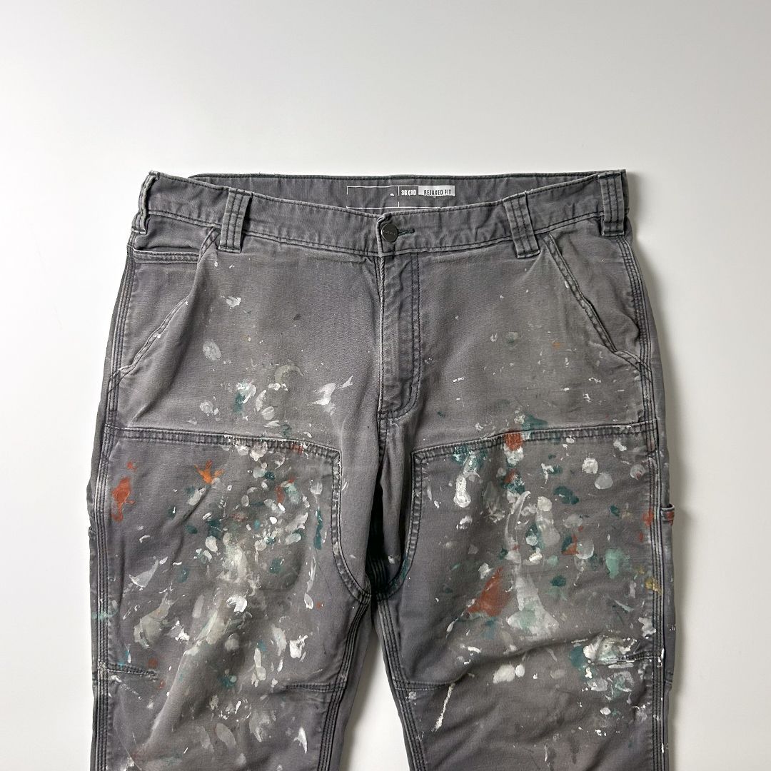 Carhartt ダブルニーペインターパンツ W36 L30 ペンキ跡 フェード感