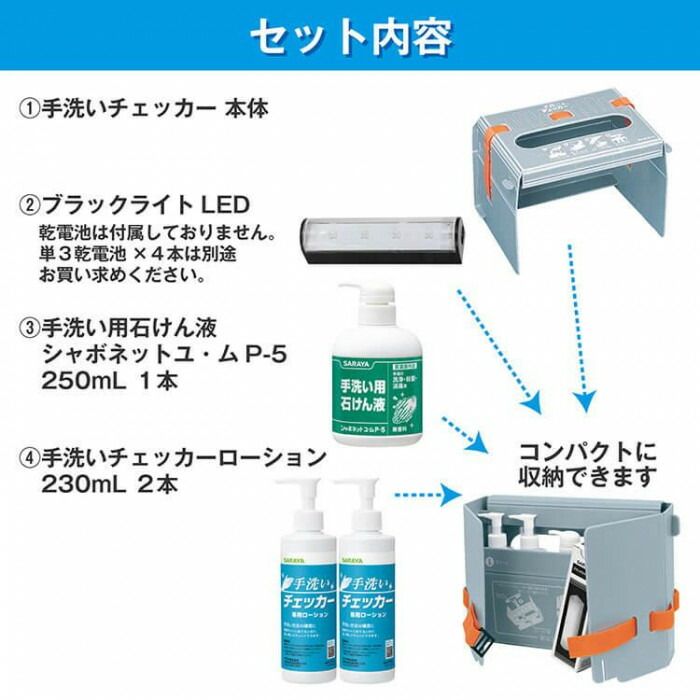 サラヤ 手洗いチェッカーLED 41336