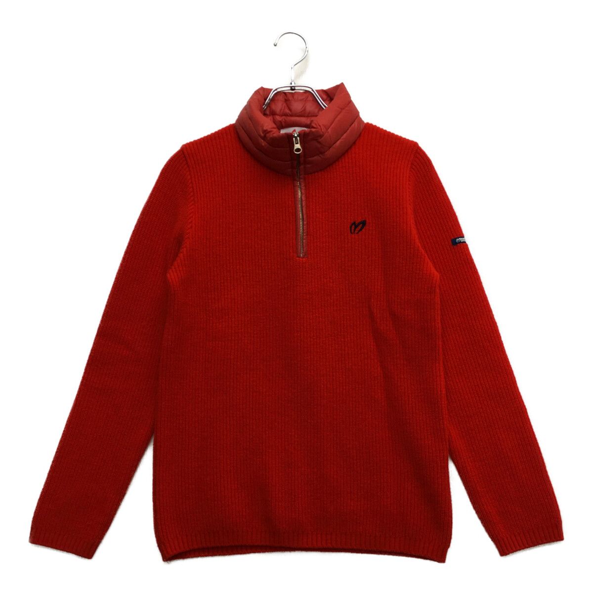 MASTER BUNNY EDITION 赤 セーター美品 ハーフジップ