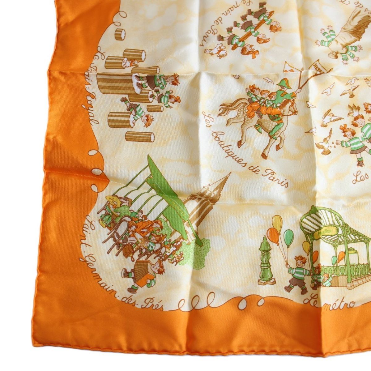 HERMES エルメス カレ 45 ガヴロッシュ スカーフ Les Triples