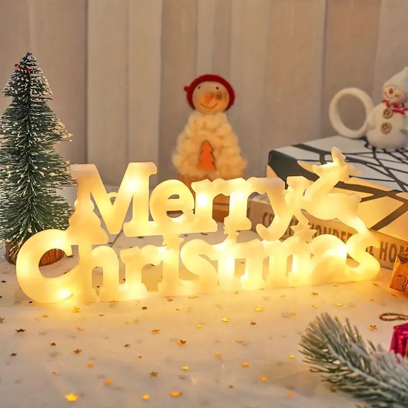 イルミネーション メリークリスマス ライト 装飾 電飾 ツリー デコレーション オーナメント デスク テーブル インテリア ホワイト