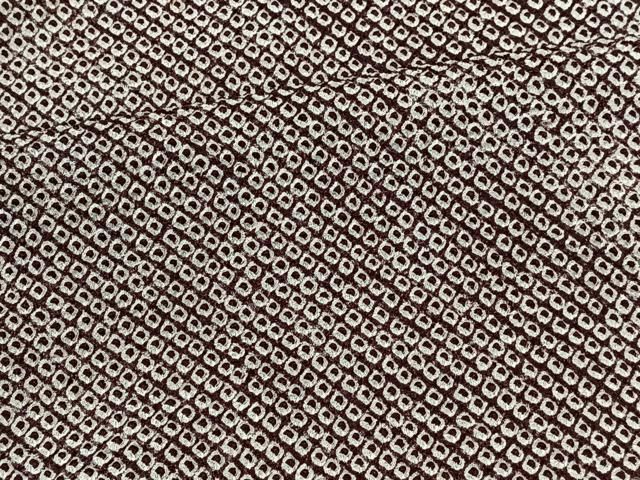 平和屋着物▽訪問着 単衣 生紬 作家物 魚文 蟹 暈