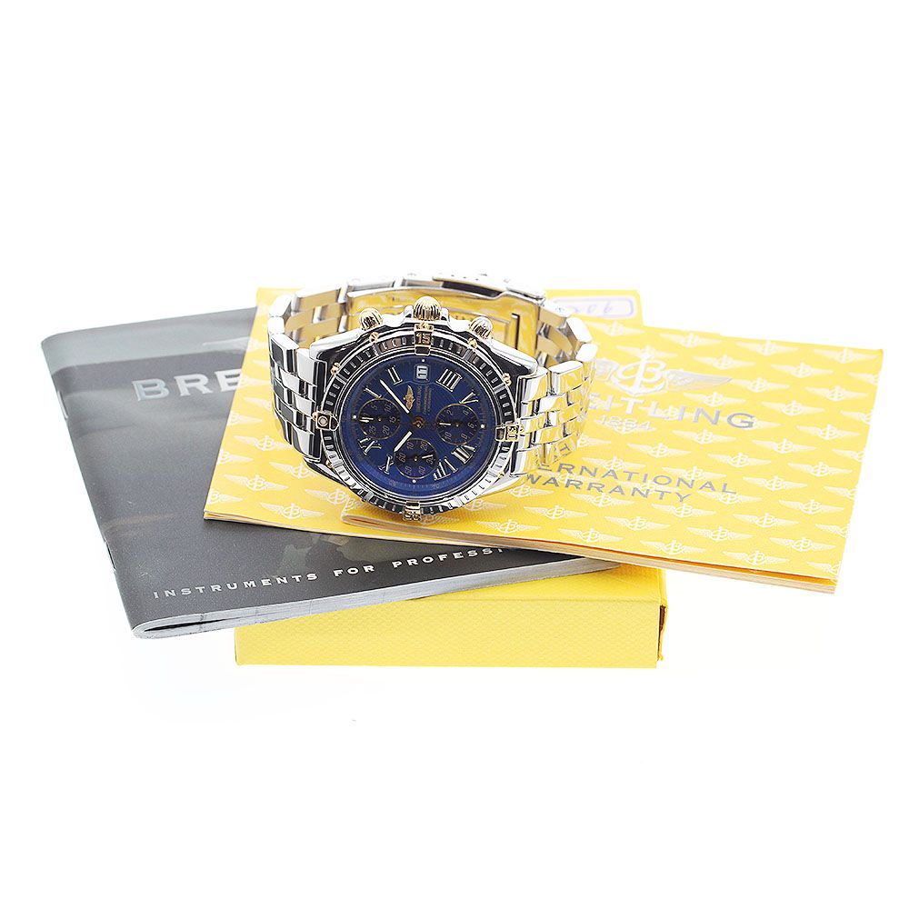 ブライトリング BREITLING B13355 クロスウィンド デイト クロノグラフ 自動巻き メンズ 保証書付き_845375