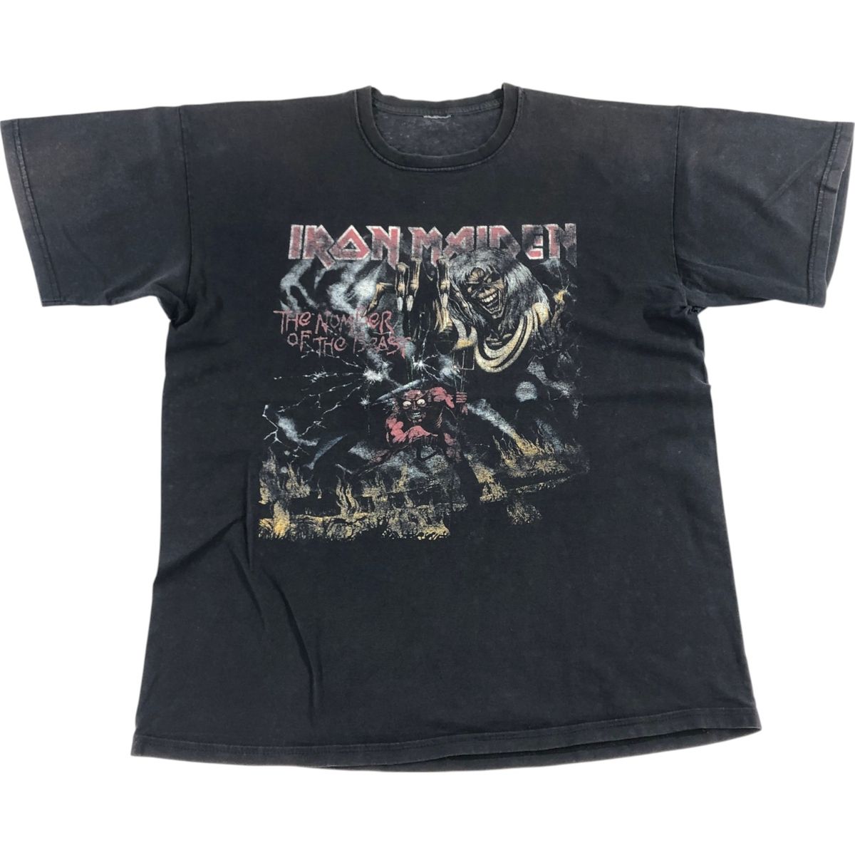 古着 IRON MAIDEN アイアンメイデン バンドTシャツ バンT メンズXL相当|eaa551254