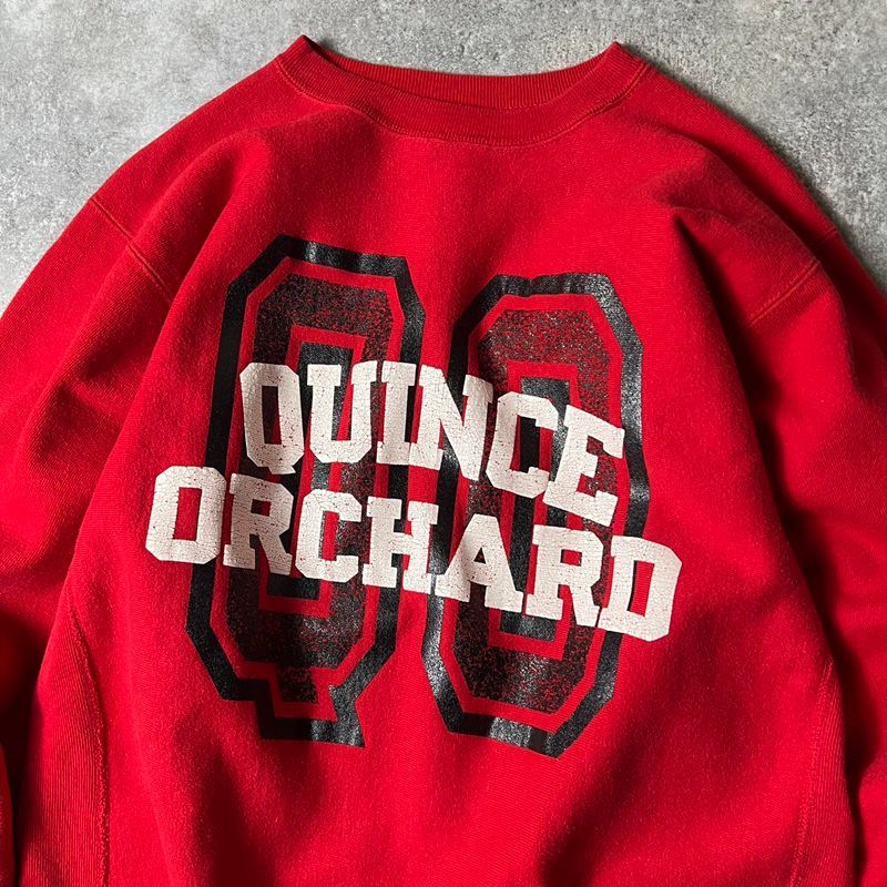 90s USA製 Champion カレッジ ロゴ プリント リバースウィーブ