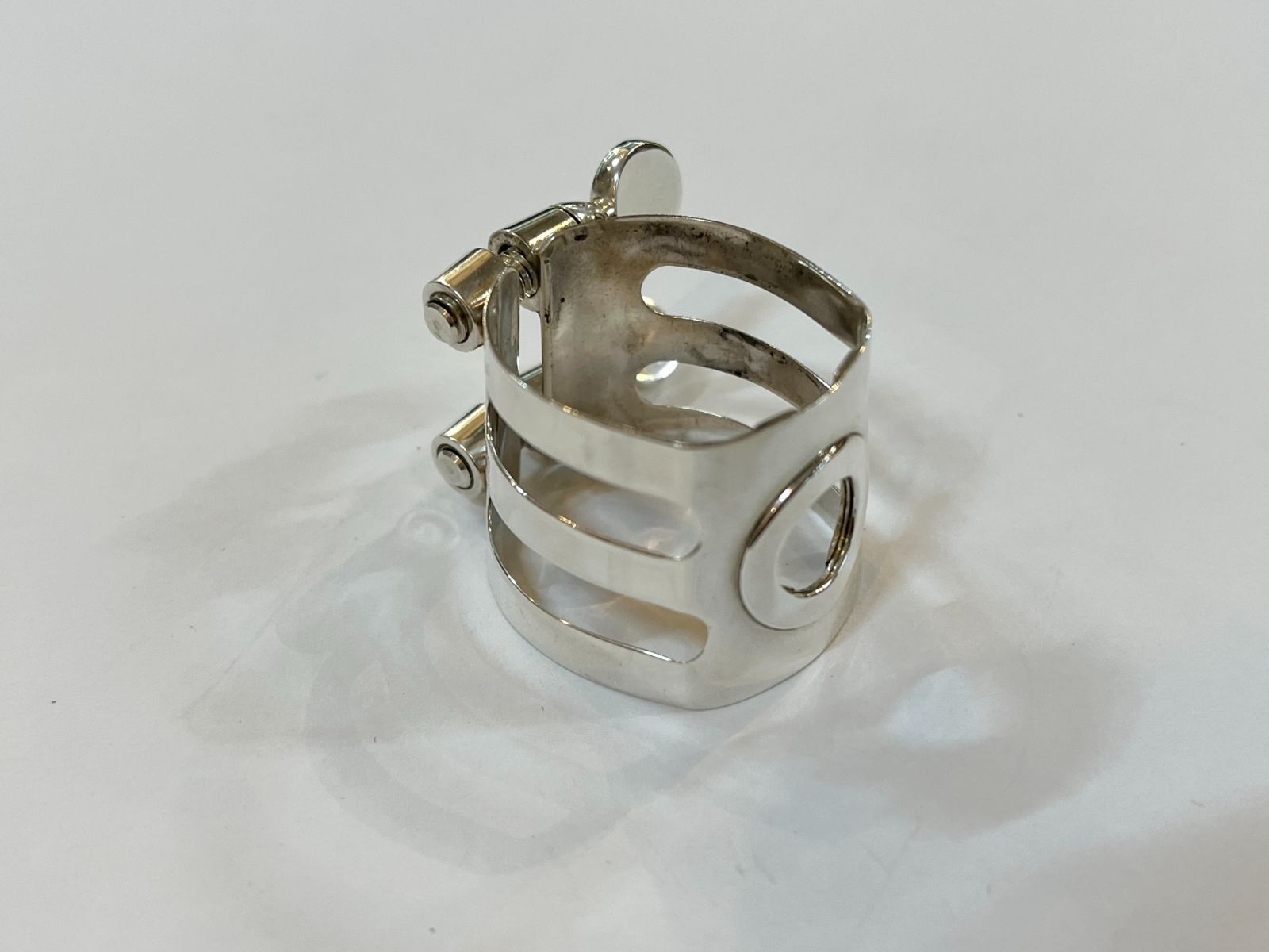 石森 ウッドストーン リガチャー B♭クラリネット用 総銀 Wood Stone