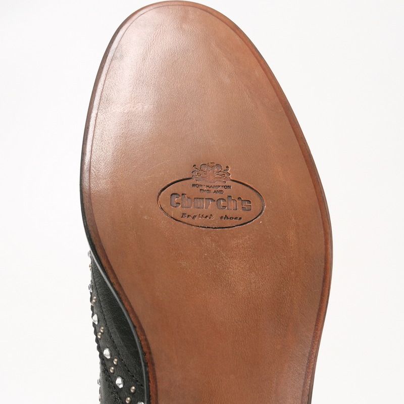 チャーチChurch'sスタッズウイングチップ内バネ チャーチ BURWOOD 3 W