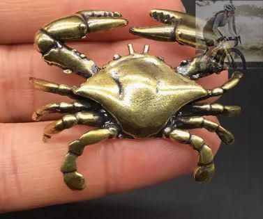 銅細工 蟹 茶寵 装飾品 工芸品 美術品 置物 - メルカリ