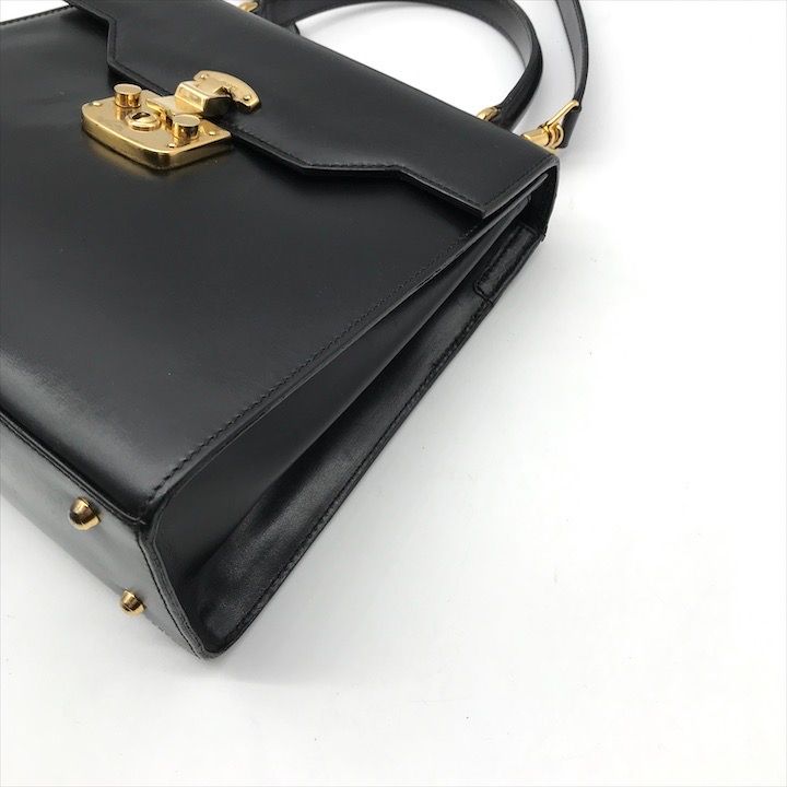 良品 GUCCI グッチ レディロック レザー 2WAY ハンド ショルダー