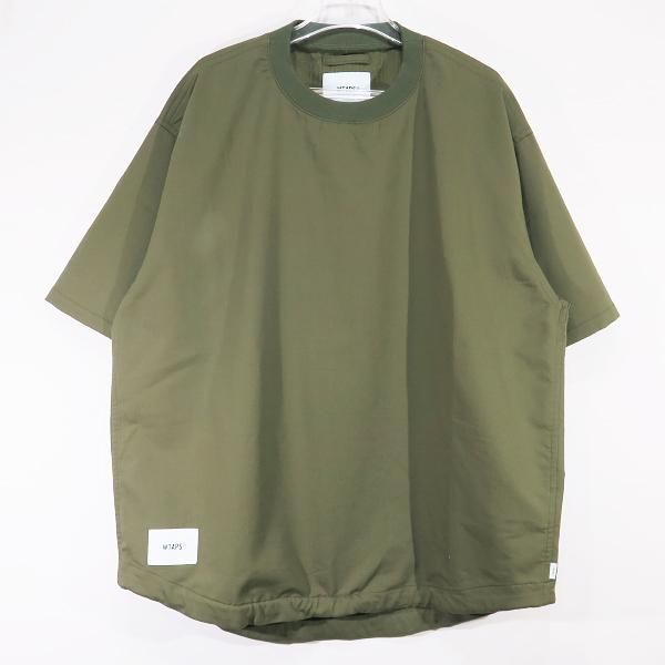 WTAPS ダブルタップス 23SS SMOCK/SS/CTPL.DOBBY.COOLMAX 231WVDT-SHM01S スモック ショートスリーブ コットン ポリエステル ドビー クールマックス オリーブドラブ 半袖 プルオーバー カットソー シャツ