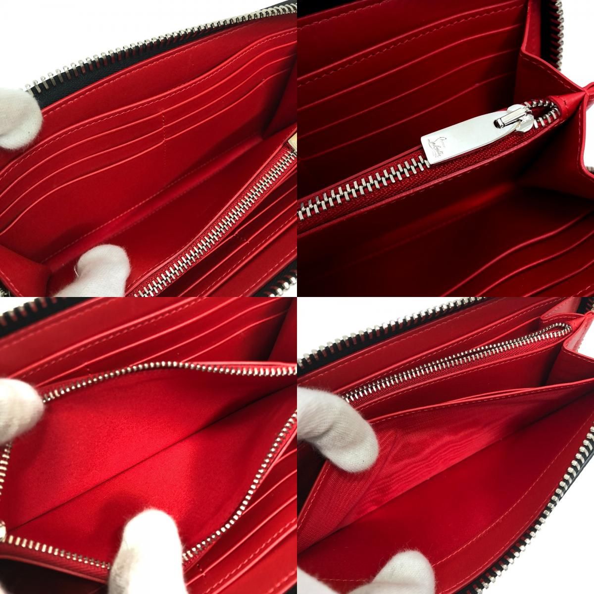 Christian Louboutin クリスチャンルブタン 長財布 ラバーソール ロゴ