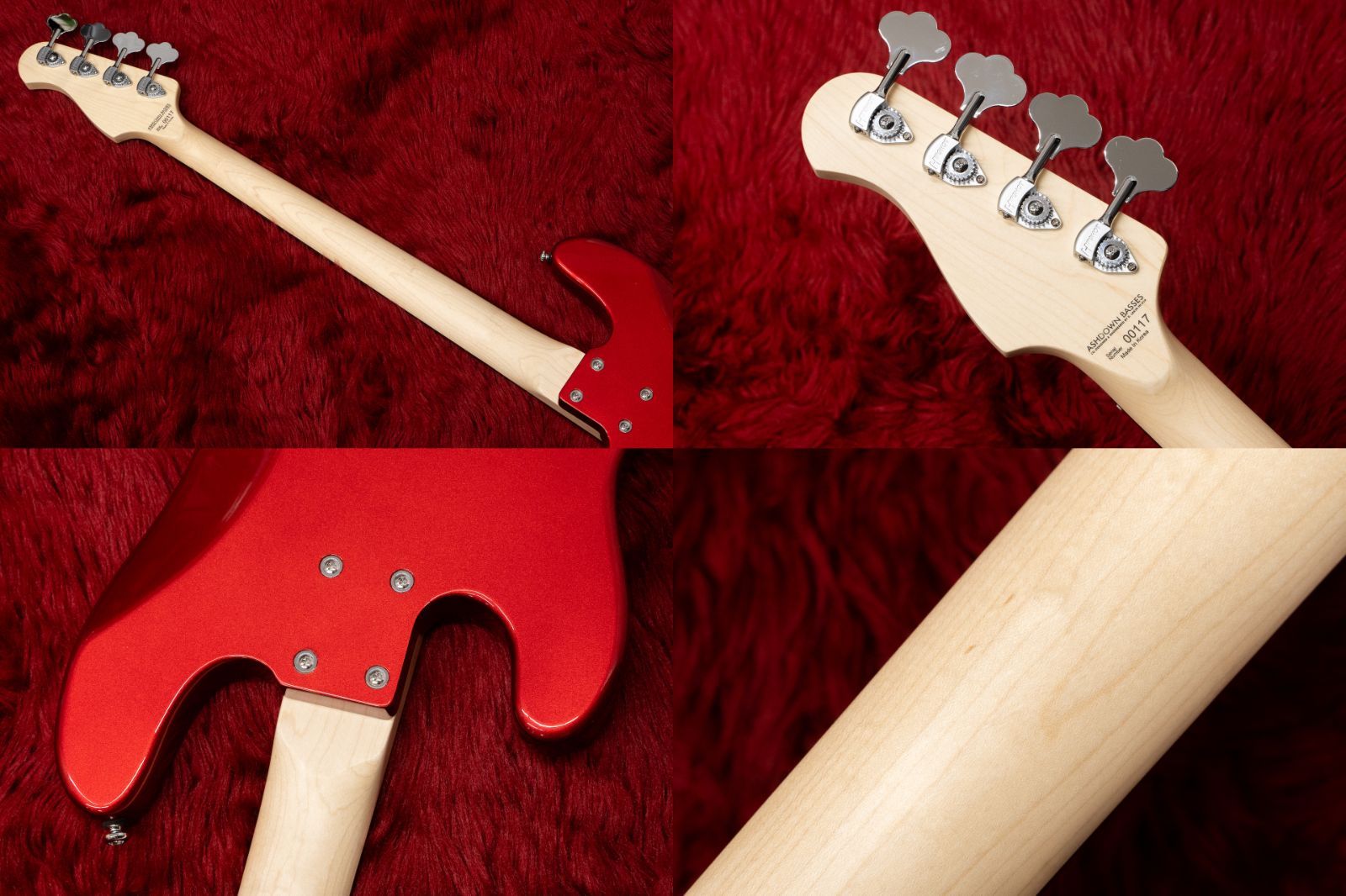 outlet】Ashdown / THE ARC P Style Bass Candy Apple Red #00117